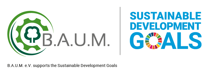Baum logo with sustainble development logo